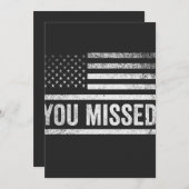 トランプ ヴァンス 選挙 ダサいクリスマススウェーター 招待状 (正面/裏面)