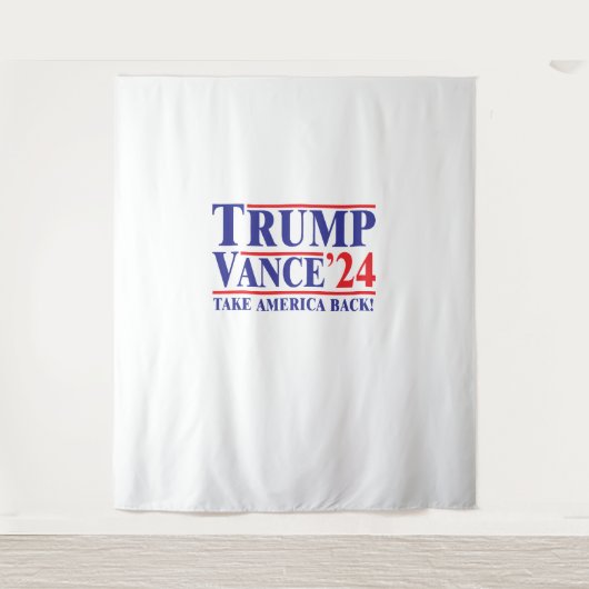 トランプ ヴァンス 2024 "アメリカを取り戻せ" タペストリー (正面)