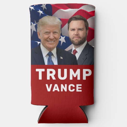 トランプ ヴァンス 2024  スリム缶クーラー (正面)