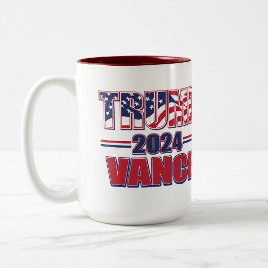 トランプ ヴァンス 2024 ツートーンマグカップ (左)