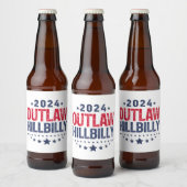 トランプ ヴァンス 2024 不法山師 アメリカ国旗 ビールラベル (ボトル)