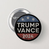 トランプ ヴァンス 2024 副大統領 VP 選挙 レトロ 缶バッジ (正面&裏面)