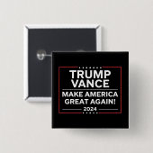 トランプ ヴァンス 2024 大統領 JD ヴァンス 副 MAGA 缶バッジ (正面&裏面)