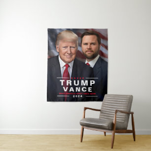 トランプ ヴァンス 2024 年政治キャンペーン タペストリー
