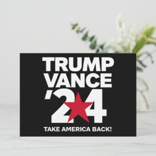 トランプ ヴァンス 2024 投票 トランプ 2024 選挙 招待状