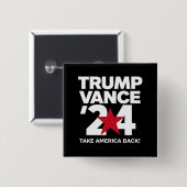 トランプ ヴァンス 2024 投票 トランプ 2024 選挙 缶バッジ (正面&裏面)