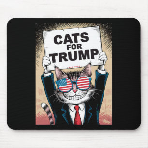 トランプ ヴァンス 2024 猫のための子猫とアヒル マウスパッド