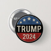 トランプ ヴァンス 2024 選挙 缶バッジ (正面&裏面)