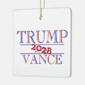 トランプ ヴァンス 2024 - 2028? セラミックオーナメント (左)