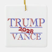 トランプ ヴァンス 2024 - 2028? セラミックオーナメント (正面)
