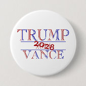 トランプ ヴァンス 2024 2028 ボタン 缶バッジ (正面)