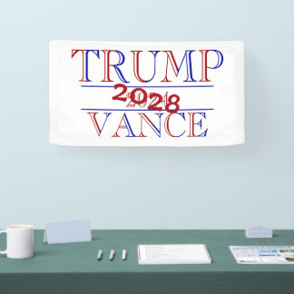 トランプ ヴァンス 2024 - 2028？ 横断幕