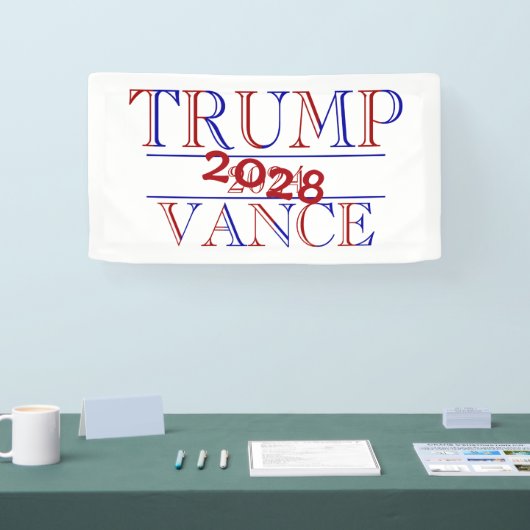 トランプ ヴァンス 2024 - 2028？ 横断幕 (トレードショー)