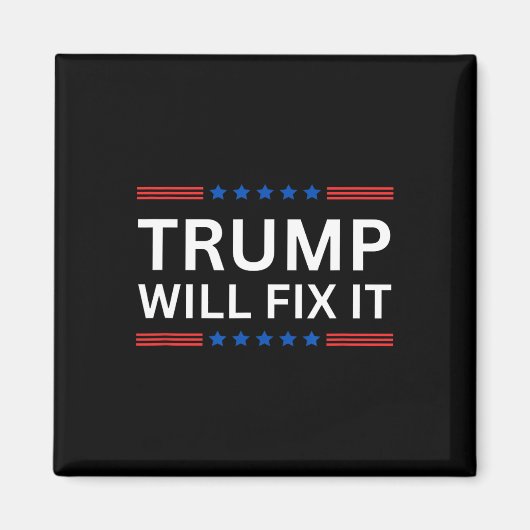 トランプ ヴァンス 2025 選挙で解決する マグネット (正面)