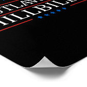 トランプ ヴァンス 24 不届き者 田舎者 アメリカ国旗 ヴィンテージ ポスター (角)