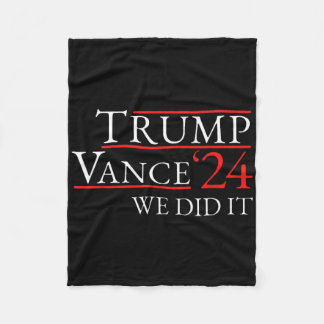 トランプ ヴァンス 24 諦めない フリースブランケット