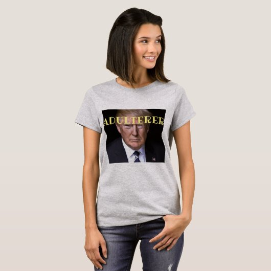 トランプ 不倫 Tシャツ (正面フル)