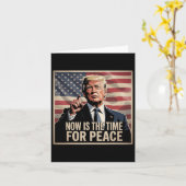 トランプ – 今が平和の時だ カード (黄色い花)
