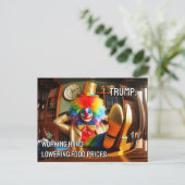 トランプ：働く懸命食料価格を下げる… ポストカード (スタンド正面)