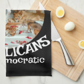 トランプ 共和党 支持 ポリティカル キッチンタオル (四つ折り)