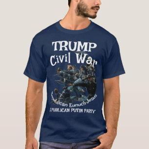 トランプ 内戦 共和党 宦官 イエス Tシャツ