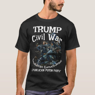 トランプ 内戦 共和党 宦官 ジェスス Tシャツ