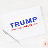 トランプ：再びアメリカを作る 楕円形シール (封筒)