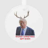 トランプ、史上最悪のクリスマスプレゼント！ オーナメント (裏面)