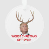トランプ、史上最悪のクリスマスプレゼント！ オーナメント (裏面)