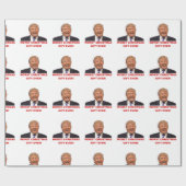 トランプ、史上最悪のクリスマスプレゼント！ ラッピングペーパー (フラット)