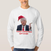 トランプ、史上最悪のクリスマスプレゼント！ Tシャツ (正面)