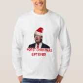 トランプ、史上最悪のクリスマスプレゼント！ Tシャツ (正面)