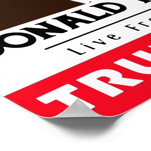 トランプ：大統領が死んだか生きたかのために指名手配 ポスター (角)