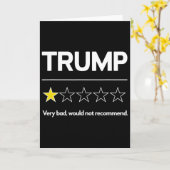トランプ 大 D はこの選挙はお勧めしない 笑 カード (黄色い花)