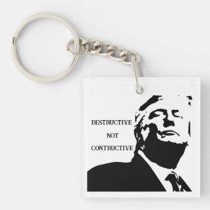 トランプ/建設的でない破壊的なキーチェーン キーホルダー