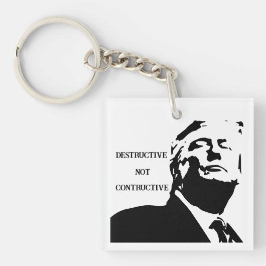 トランプ/建設的でない破壊的なキーチェーン キーホルダー (正面)