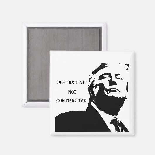 トランプ/建設的でない破壊的なマグネット マグネット (正面/裏面)