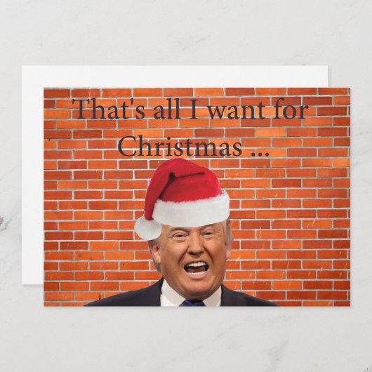 トランプ、彼が望むのはただの壁 シーズンカード (正面/裏面)