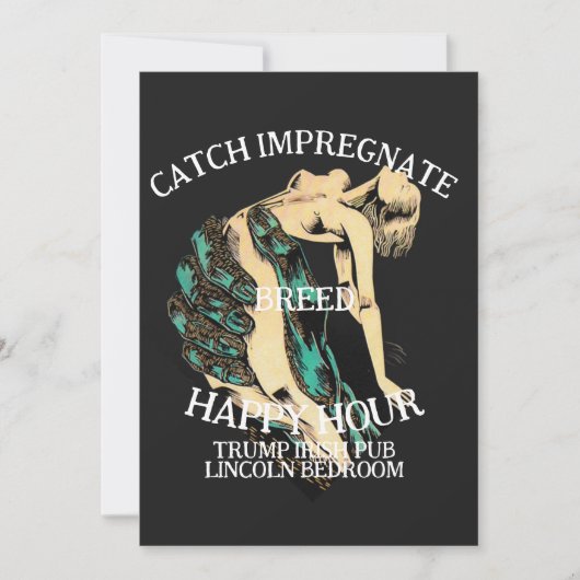 トランプ 従順な妻たち 増殖プログラムが開始 招待状 (正面)