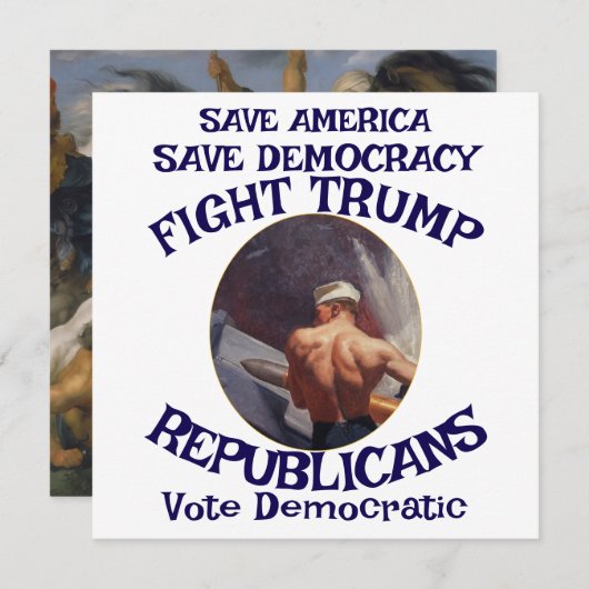 トランプ 招待状 (正面/裏面)