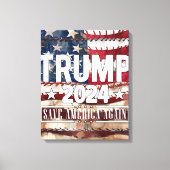 トランプ！救アメリカ。 キャンバスプリント (正面)