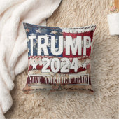 トランプ！救アメリカ。 クッション (ブランケット)