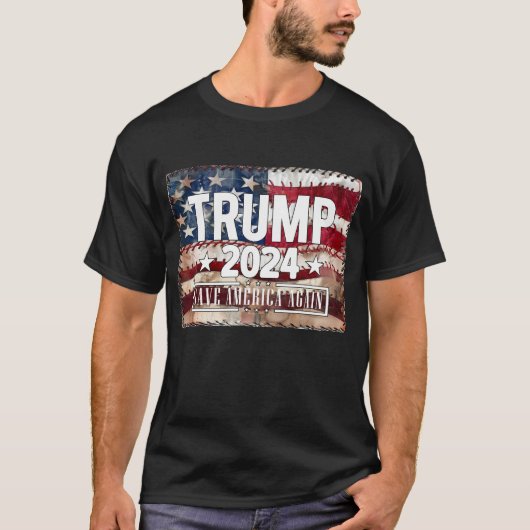 トランプ！救アメリカ。 Tシャツ (正面)