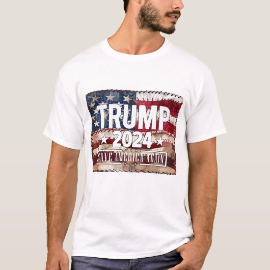 トランプ！救アメリカ。 Tシャツ (正面)