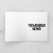 トランプ 新しい赤ちゃん おめでとう グリーティングカード (内部)