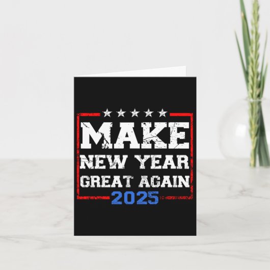 トランプ 新年を再び偉大に 2025 祝賀会 カード (正面)