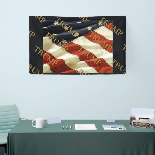 トランプ 横断幕 (トレードショー)