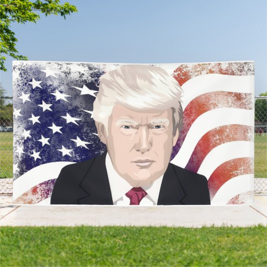 トランプ 横断幕 (外側)