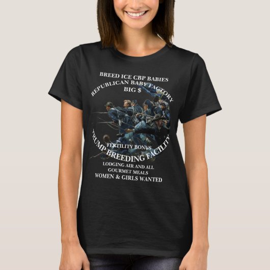 トランプ 氷 CBP 繁殖施設 乱交 トランプ Tシャツ (正面)