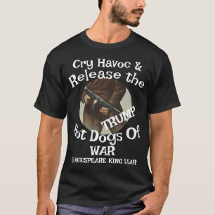 トランプ 泣き叫ぶ ホットドッグ 戦争 チリを出す Tシャツ